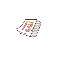 Friday The 13Th Omen Sticker