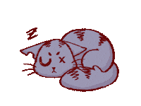 LosersAB cat kawaii tired kitty Sticker