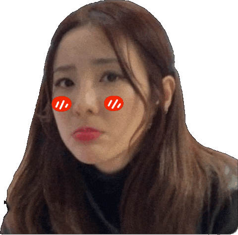 Sad Sandara Park Sticker