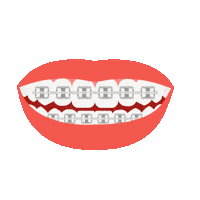 Teeth Smile Sticker by Northeast Orthodontics