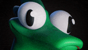 Hitting Green Lizard GIF by Claynosaurz