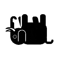 hipgnosissongs music logo black spinning Sticker