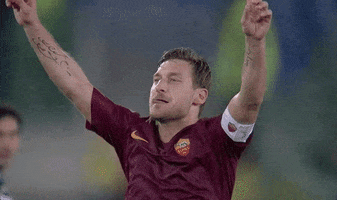excited francesco totti GIF by AS Roma