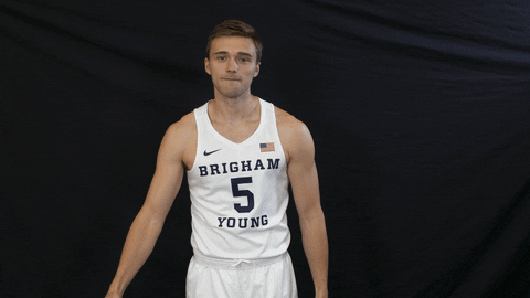 Byu Basketball Go Cougs GIF by BYU Cougars