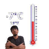 19 Degrees Fahrenheit Sticker