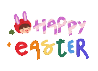 Happy Easter Eggs Sticker by Ang Ku Kueh Girl and Friends