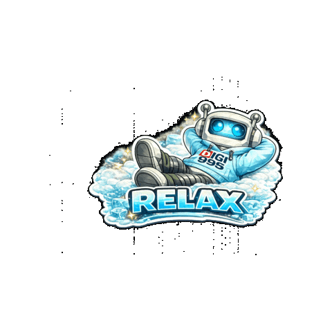 Calm Down Chill Out Sticker by Digi 995