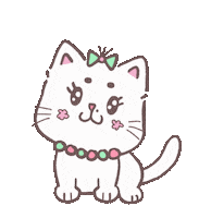 Molecat cat meow cute cat white cat Sticker