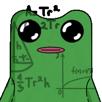 Confused Big Brain Sticker by fwogs