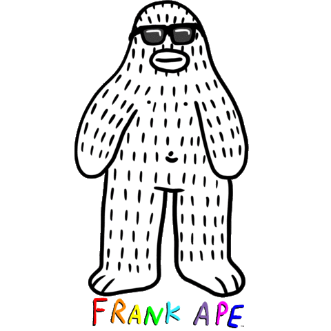 Sunglasses Melting Sticker by Frank Ape