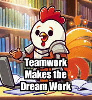 Teamwork Makes The Dream Work Study GIF by Zorooster
