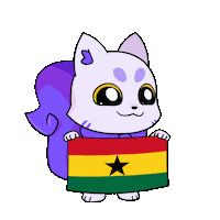 Flag Cocoa Sticker by Lucky Kat Studios