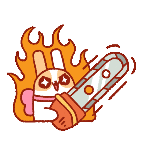 Angry Bunny Sticker