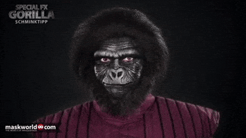 planet of the apes laughing GIF by maskworld.com