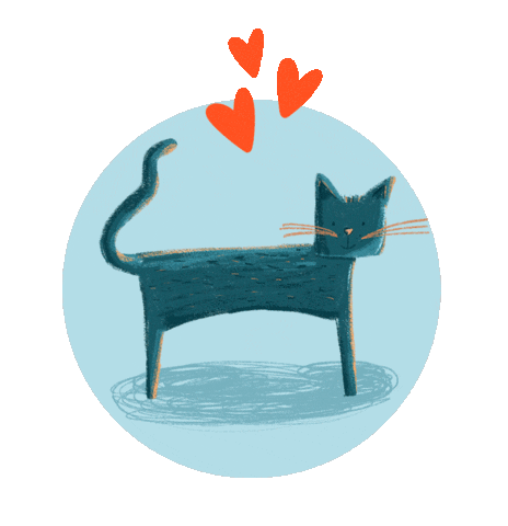 Gato Sticker by Veio na Mala