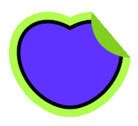 amendoinstudio happy heart sad sticker Sticker