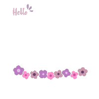 Flower Hello Sticker