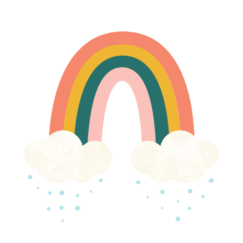 Rainbow Rain Sticker by Tracy Myers