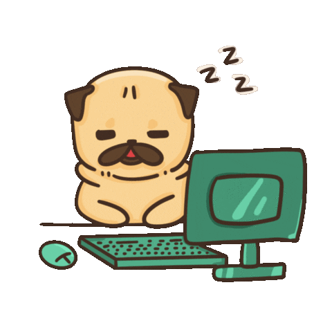 Work Sleep Sticker