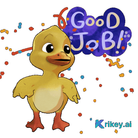 Congrats Good Job Sticker by TeamKrikey