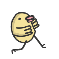 Bird Sneaking Sticker by True butt False