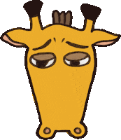 jeaannnie sad anxiety giraffe phum Sticker