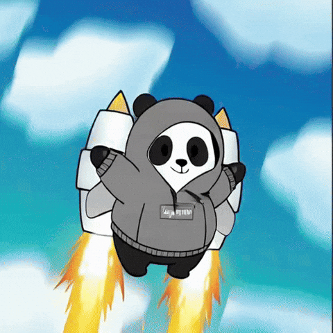 Sky Flying GIF by Pandu Pandas