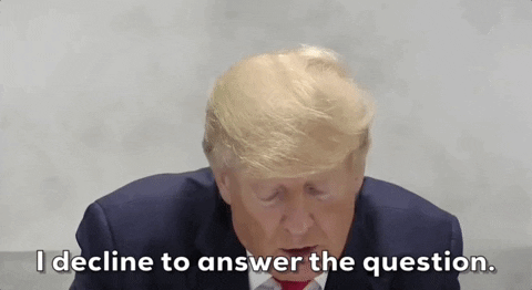 Not Answering Donald Trump GIF by GIPHY News