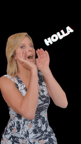 kerryhbarrett hello yelling preach pay attention GIF