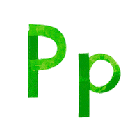 carter_higgins alphabet letters playful p Sticker