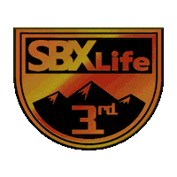 SBXLife snowboarding podium 3rd place sbx Sticker