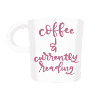Coffee Currently Reading Sticker