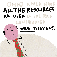 Tax The Rich Care System Sticker by INTO ACTION