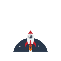 Rocket Sticker by Vimagos