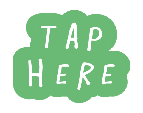 tap here Sticker by Mud Pie