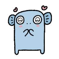 Fisrog love heart 하트 사랑해 Sticker