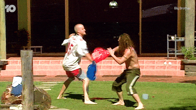 Boxing Punch GIF by Big Brother Australia