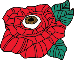 Flower Eyeball Sticker by Meow Wolf