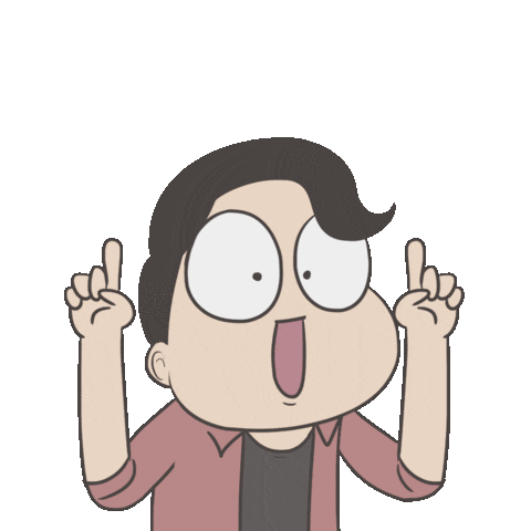 Cartoon Swipe Up Sticker