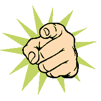 TeaterhusetFiluren point hand pointing dig Sticker