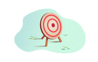 bernadeberna arrow bow blanco target Sticker