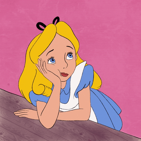 Bored Alice In Wonderland GIF