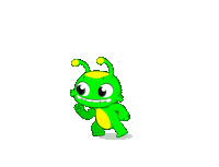 groovythemartian cartoon kids hey attention Sticker