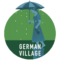 Ohio Umbrella Girl Sticker by Experience Columbus