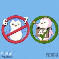 6 7 Penguin GIF by Pudgy Penguins