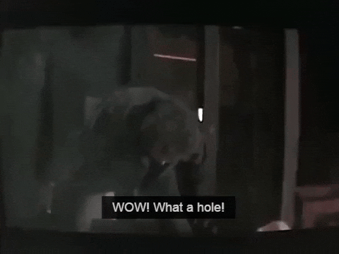 what a hole GIF