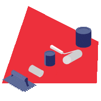 intercores logistica tintas distribuidora materialdeconstrucao Sticker