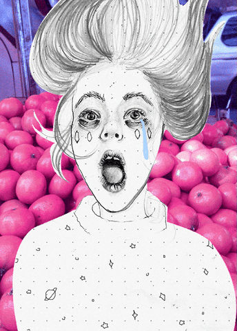 illustration tears GIF by miranda