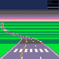 chiptune sky road marks pico8 GIF