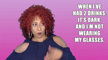 ComedianHollyLogan drinking drunk damn flirting GIF